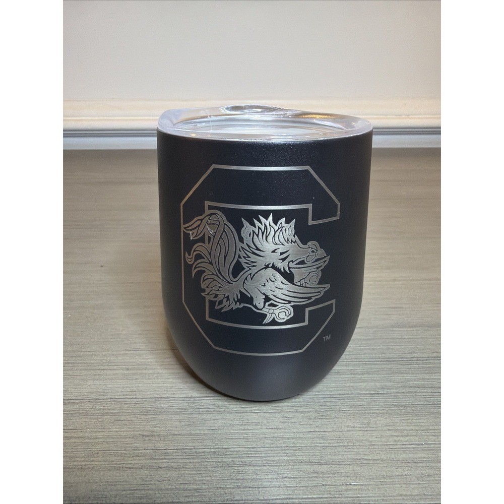 South Carolina Gamecocks‎ Tumbler - Black Stainless Steel 12oz - Official NCAA